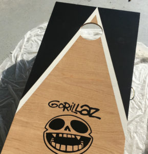 Gorillaz Custon Cornhole boards