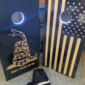 Dont Tread on Me Custom Cornhole in Chicago