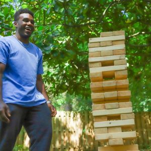 Giant Jenga Rental in Boston Square